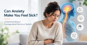 Dysregulated nervous system and physical symptoms of anxiety